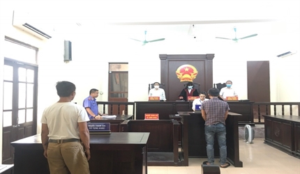 Viện kiểm sát - Tòa án nhân dân huyện Mỹ Đức phối hợp tổ chức phiên tòa...